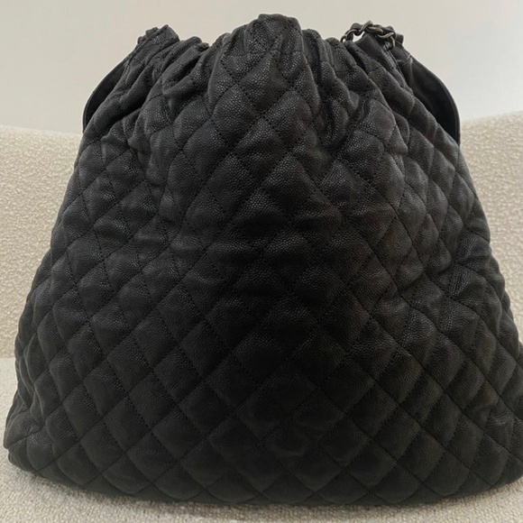 Authentic Pre-Owned Chanel Black Caviar Elastic CC Tote - Picture 4 of 16